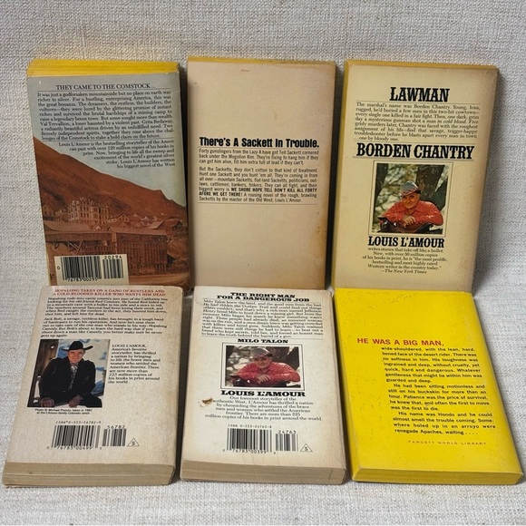 Lot of 6 Vintage Louis L'AmourPaperback Books - Picture 6 of 6